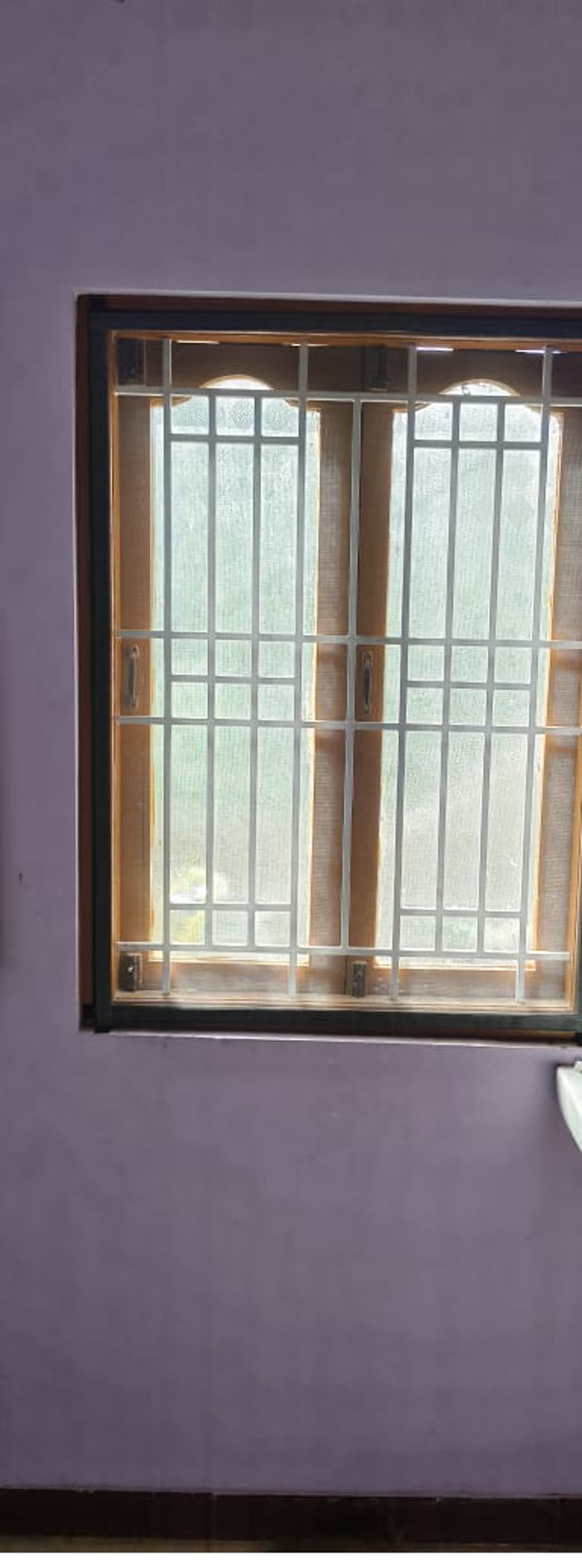 A velcro net with the mesh clearly visible